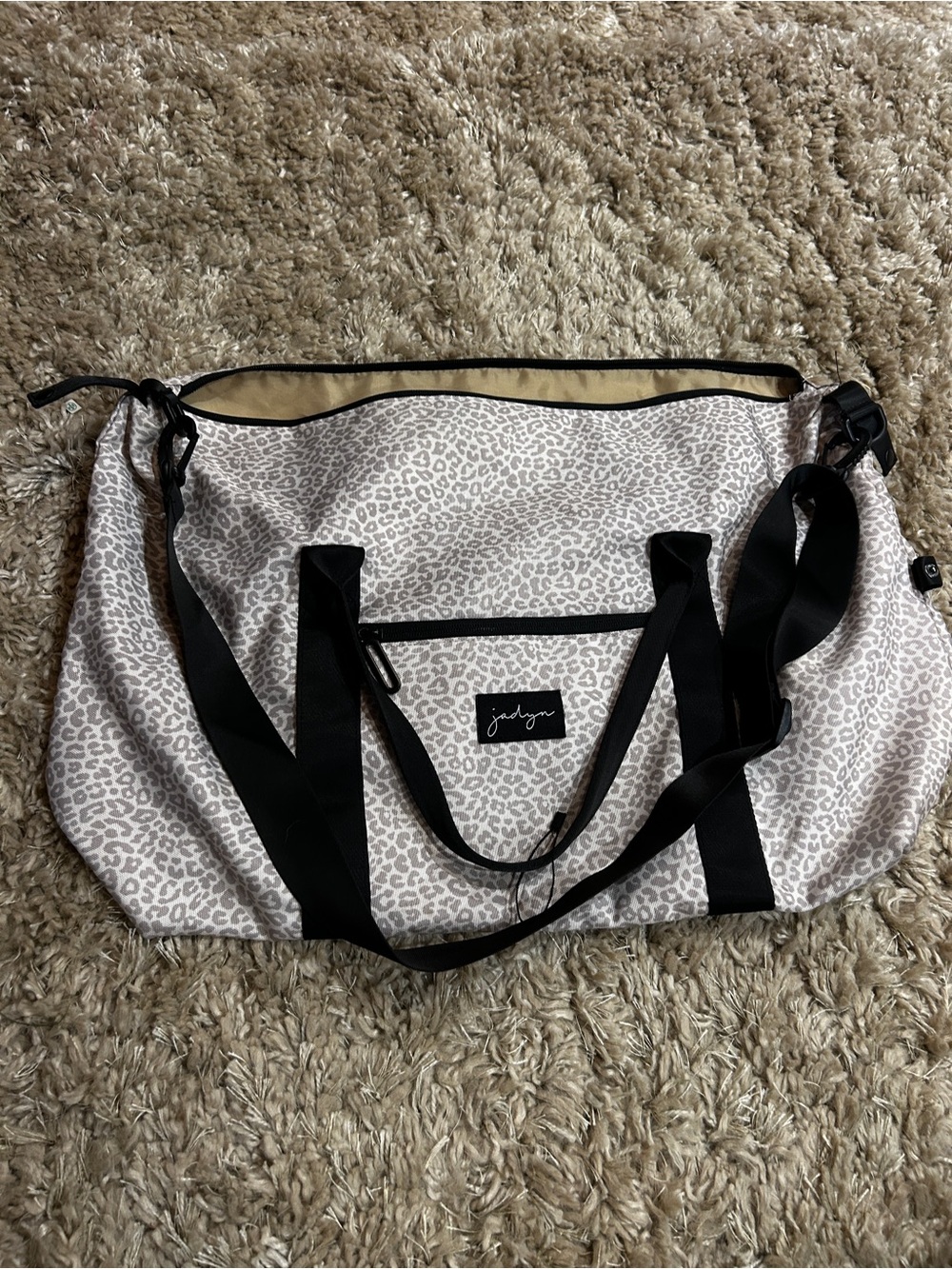 Jadyn Lola Leopard Print Weekender Travel Bag